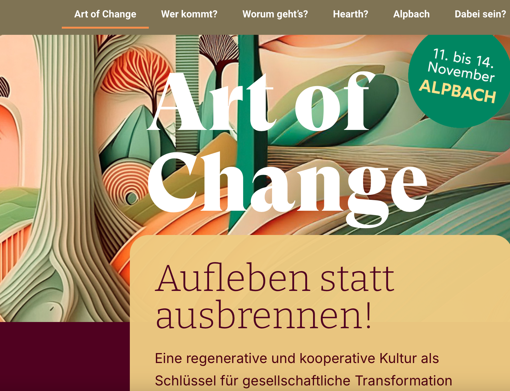 Read more about the article Wirken – nach außen und innen